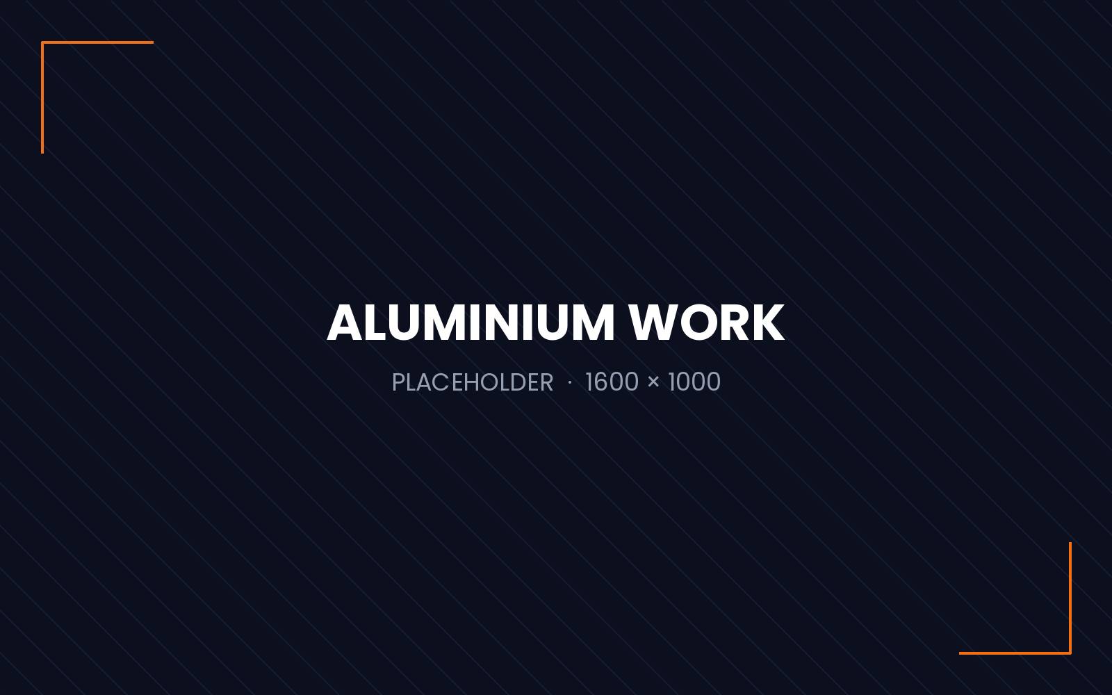Aluminium fabrication and installation